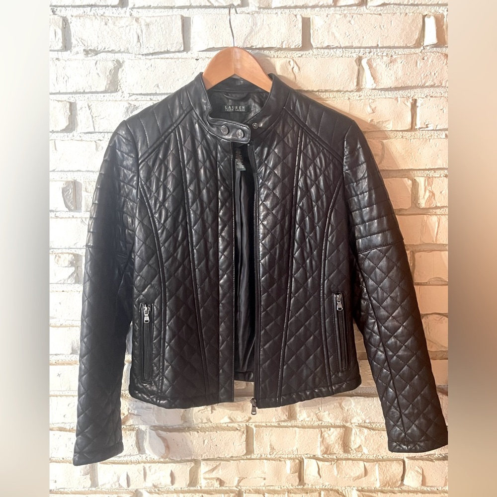 Women’s Ralph Lauren Quilted Leather Jacket